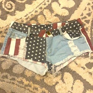 American flag shorts